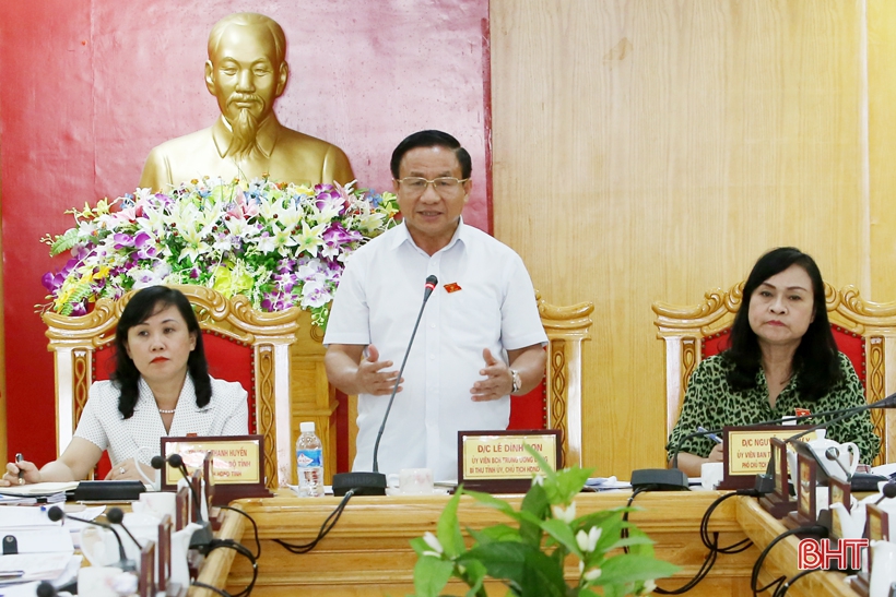 Tập trung hoàn chỉnh các nội dung dự kiến trình Kỳ họp thứ 11 HĐND tỉnh Hà Tĩnh