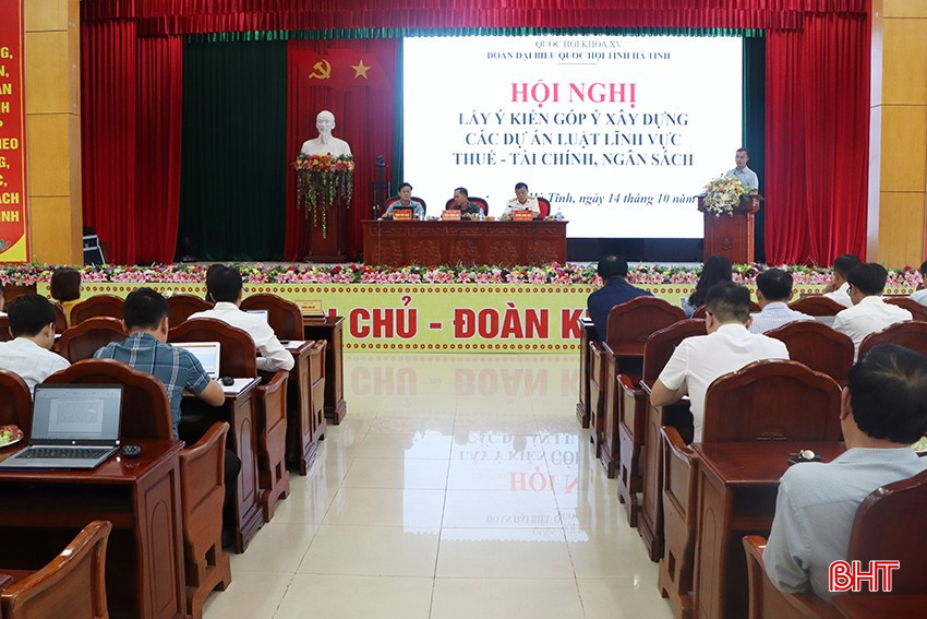 Hà Tĩnh góp ý xây dựng dự án luật lĩnh vực thuế, tài chính ngân sách